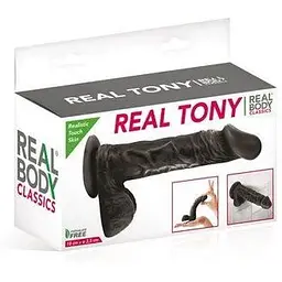 Фалоімітатор Real Body - Real Tony Black - мініатюра 3
