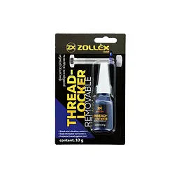 Фіксатор різьби Zollex Threadlocker синій для розбірних з'єднань BFU-5 10г
