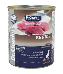 Консерва супер-преміум класу для літніх собак Dr.Clauder's Selected Meat Senior