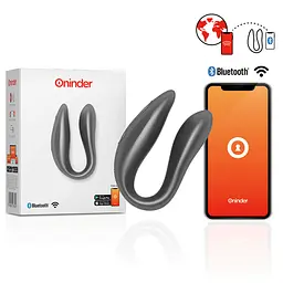 Смарт-вібратор для пар DOUBLE PLEASURE, колір: чорний Oninder (Іспанія) Oninder O937706 103161