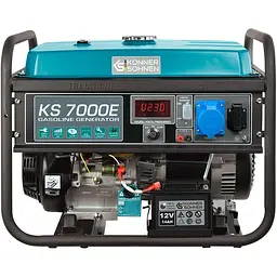 Генератор Синхронний KonnerSohnen KS 7000E, 230В, 5.5кВт, електростартер, 76.2кг / 5000 Вт / Бензин (KS7000E) - мініатюра 2