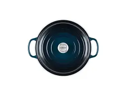 Каструля Le Creuset Signature Cast Iron Shallow Casserole 30 см Nuit (21180301294475) - мініатюра 2