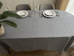 Скатертина столова Ecotton 170х200 см водовідштовхувальна сірий (V 11/ Grey) (25035) - мініатюра 8