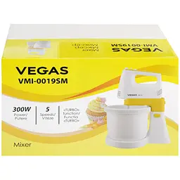 Міксер Vegas VMI-0019SM з чашею білий (VMI-0019SM) - мініатюра 4