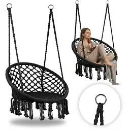 Садова гойдалка-гамак MultiGarden Black - мініатюра 2
