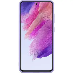 Оригінальний силіконовий чохол Silicone Cover для Samsung Galaxy S21 FE (G990) Lavender EF-PG990TVEGRU - мініатюра 7