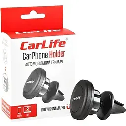 Автодержатель для телефона Carlife магнитный на дефлектор PH612