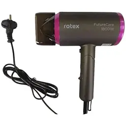 Фен для волосся Rotex RFF185-D Future Care складний 1800 Вт Чорний  - мініатюра 2