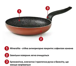 Сковорода Flonal Pepita Granit 30 см (PGFPS3050) - мініатюра 3