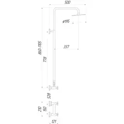 Душова система Globus Lux DUKAT SD4-SH-02 - мініатюра 6