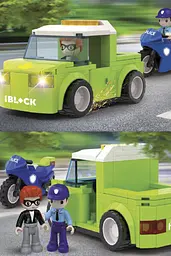 Конструктор Kids hits IBLOCK JUNIOR Police Motorbike in Pursuit IBLOCK KH41/003/4 ЦБ-00265701 - мініатюра 4