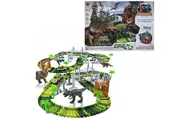 Гнучкий автомобільний трек із динозаврами Dinosaur 192 - мініатюра 4