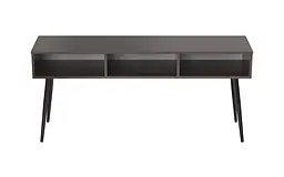 Тумба під телевізор Кентуккі Ferrum-decor 45x139x38 Чорний метал ДСП Венге Магія 16 мм. (FRD-106729) - мініатюра 3