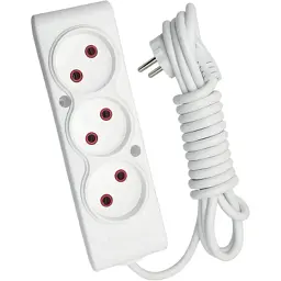 Мережевий подовжувач TECCO 5м 3 поста white (8681277841323)