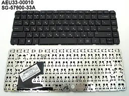 Клавіатура для HP Pavilion 14 14-B, 14-B000xx Series (UA Black Без Рамки). Оригінал.