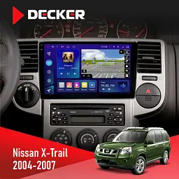 Штатна магнітола Nissan X-Trail 2004-2007 Decker D10-009 4x64, DSP, 4G, 2k Decker (НФ-00008346)