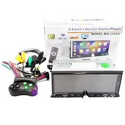 Автомагнітола XPRO 1 DIN 6280A 6,9-дюймовий екран 2/32ГБ Android 13 With carplay (43201-6280A_2210) - мініатюра 8
