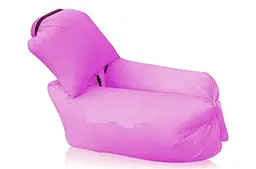 Диван надувний з подушкою лежак крісло 150х70см подушка 70х30см UKC AIR Sofa 4 фіолетовий - мініатюра 3