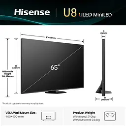 LED-телевізор Hisense 65U8Q  (7134197) - мініатюра 5