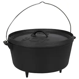 Казан з кришкою Bo-Camp Dutch Oven Cast Iron 31 cm/7.1 L Black (2122415)
