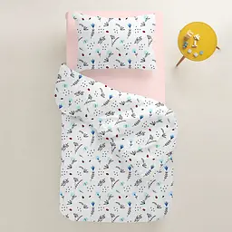 Дитяча постіль Cosas Blue WildFlowers без простирадла 110х140 см (BushLightBlue_140_2) - мініатюра 2