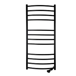 Рушникосушарка UNIO LDE ER 1200-500-12 BLK Драбинка Дуга Еліт чорна (21555)