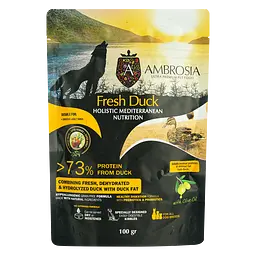 Набір дегустаційного сухого корму для собак Ambrosia Mediterranean 600 г (6 шт. х 100 г) - мініатюра 4