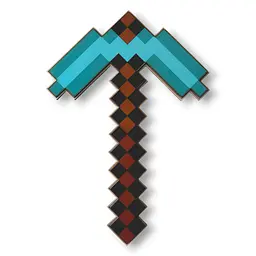 Кирка Minecraft Діамантова з фанери 23,5 см (NF03)