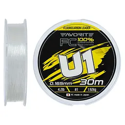 Флюорокарбон Favorite U1 FC 30m 1.0/0.165mm 4.2lb/1.92kg (1693.12.08)