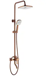 Душова система з виливом Rea Argus brushed copper REA-P3001 - мініатюра 5
