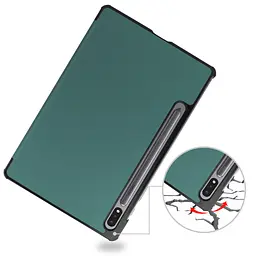 Чохол до планшета BeCover Smart Case Samsung Tab S9 Plus (SM-X810/SM-X816)/S9 FE Plus (SM-X610/SM-X616) 12.4" Dark Green (710323) - мініатюра 6