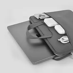 Для ноутбука Wiwu Vivid Laptop Handbag 14'' Grey - мініатюра 6