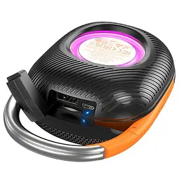 Портативна акустика Hoco Easy joy sports BT speaker HC17 із карабіном чорна - мініатюра 2