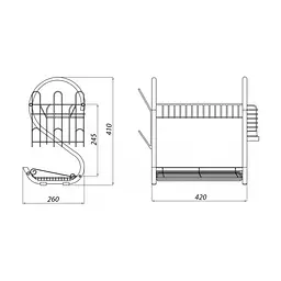 Сушарка для посуду Kroner KRM Rizze - ACC3208 (CV022908) - мініатюра 5