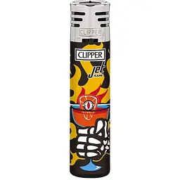 Запальничка Clipper Jet Flame Skull Drinks - мініатюра 2