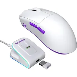 Миша Hellyberry HM47 Wireless White/Violet - мініатюра 8