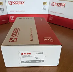 Сифон для ванни Koer BD-04-01 напівавтоматичний без ревізії KR5442 - мініатюра 5