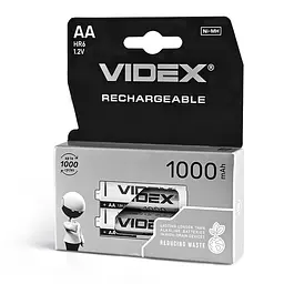 Акумулятори Videx HR6/AA 1000mAh double blister/2шт VIDEX (23460-000)