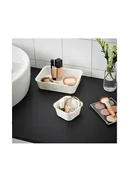 Органайзер IKEA для канцелярії та косметики 10×10×5 см білий - мініатюра 3