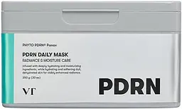 Набір щоденних відновлювальних масок із полінуклеотидами VT Cosmetics PDRN Daily Mask 30 шт