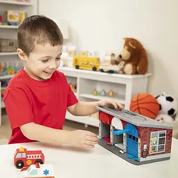 Ігровий набір Melissa&Doug Гараж рятувальних машин з ключами (MD4607) - мініатюра 5