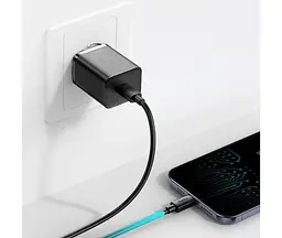 Зарядний пристрій Baseus 20W Super Si USB-C (TZCCSUP-B01) чорний - мініатюра 5