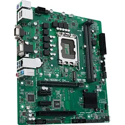 Материнська плата ASUS PRO H610M-C D4-CSM (PRO H610M-C D4-CSM) (Socket 1700, Intel H610, Micro-ATX) - мініатюра 3