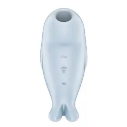 Вакуумний кліторальний стимулятор з вібрацією Satisfyer Seal You Soon блакитний - мініатюра 2