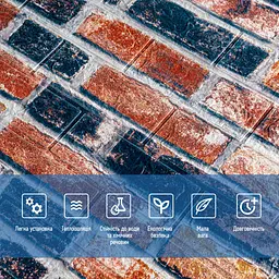 Самоклеюча 3D панель Sticker Wall 700х770х3мм Катеринославська цегла 48-3 SW-00001165 - мініатюра 4