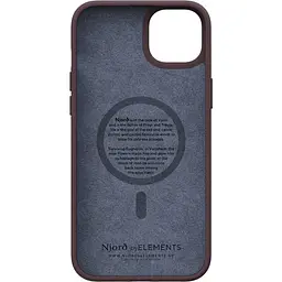 Чохол-накладка Njord Genuine Leather MagSafe Case Dark Brown для iPhone 14 Pro (NA43GL05U) - мініатюра 3