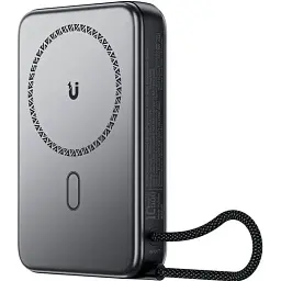 Універсальна мобільна батарея Acefast Magnetic Wireless 10000mAh 22.5W PD,QC 3.0 USB-C In/Out QI 15W M24 Metal Gray (6974316284871)