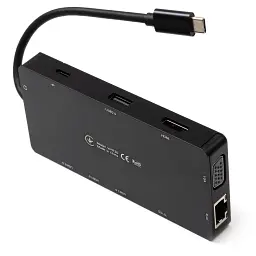 Концентратор Vinga USB-C 3.1 to VGA+HDMI+RJ45+3xUSB3.0+USB2.0+SD/TF+PD100W+Audio (VHYC10) - мініатюра 7