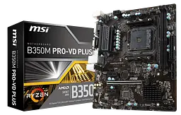 Материнська плата MSI B350M Pro-VD Plus Socket AM4 (B350M PRO-VD PLUS) Б/В - мініатюра 1
