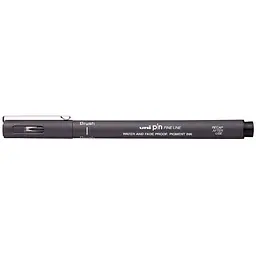 Лайнер-пензель Uni Pin Brush Fine Line темно-сірий 2 мм (PINBR-200(S) DARK GREY) - мініатюра 2